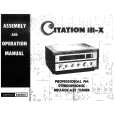 HARMAN KARDON CITATIONIII-X Owners Manual
