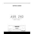 HARMAN KARDON AVR240 Owners Manual