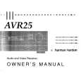 HARMAN KARDON AVR25 Owners Manual