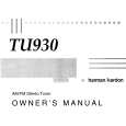 HARMAN KARDON TU930 Owners Manual